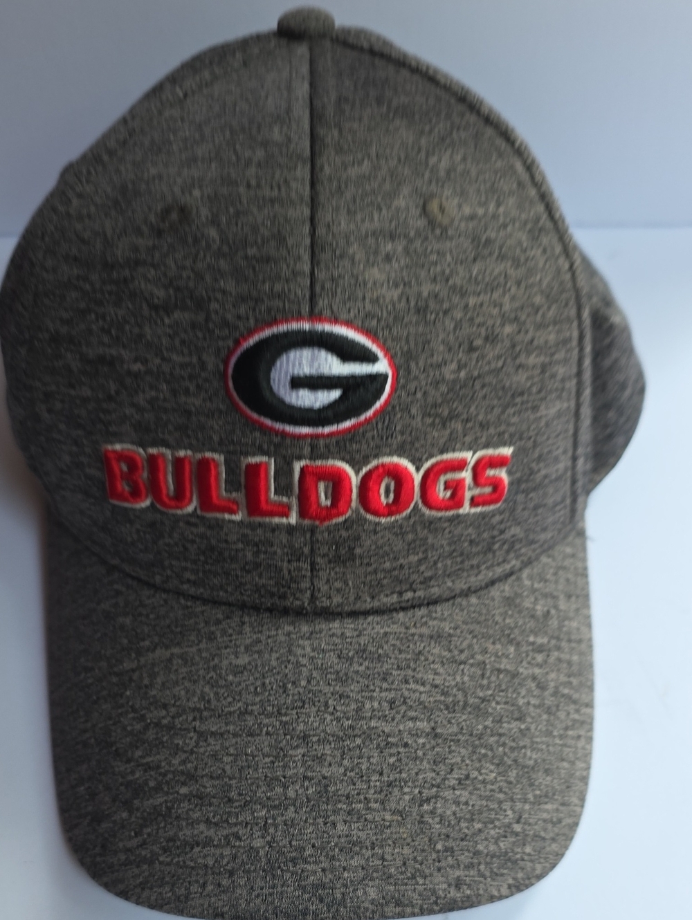 Gray Bulldogs Embroidered Baseball Cap - Team Logo
